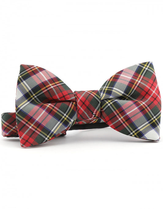 Strik zijde | Rood Tartan
