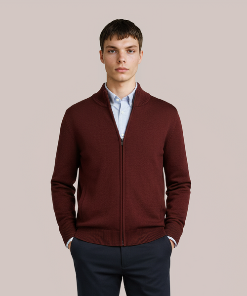 Merino Ritsvest | Rood