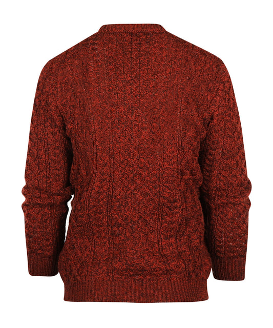 Aran Ronde Hals pullover | Sabble Marl