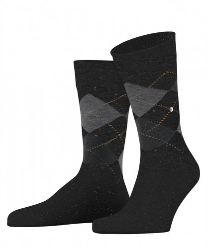 Dundee Sok | Black/Grey diamond check