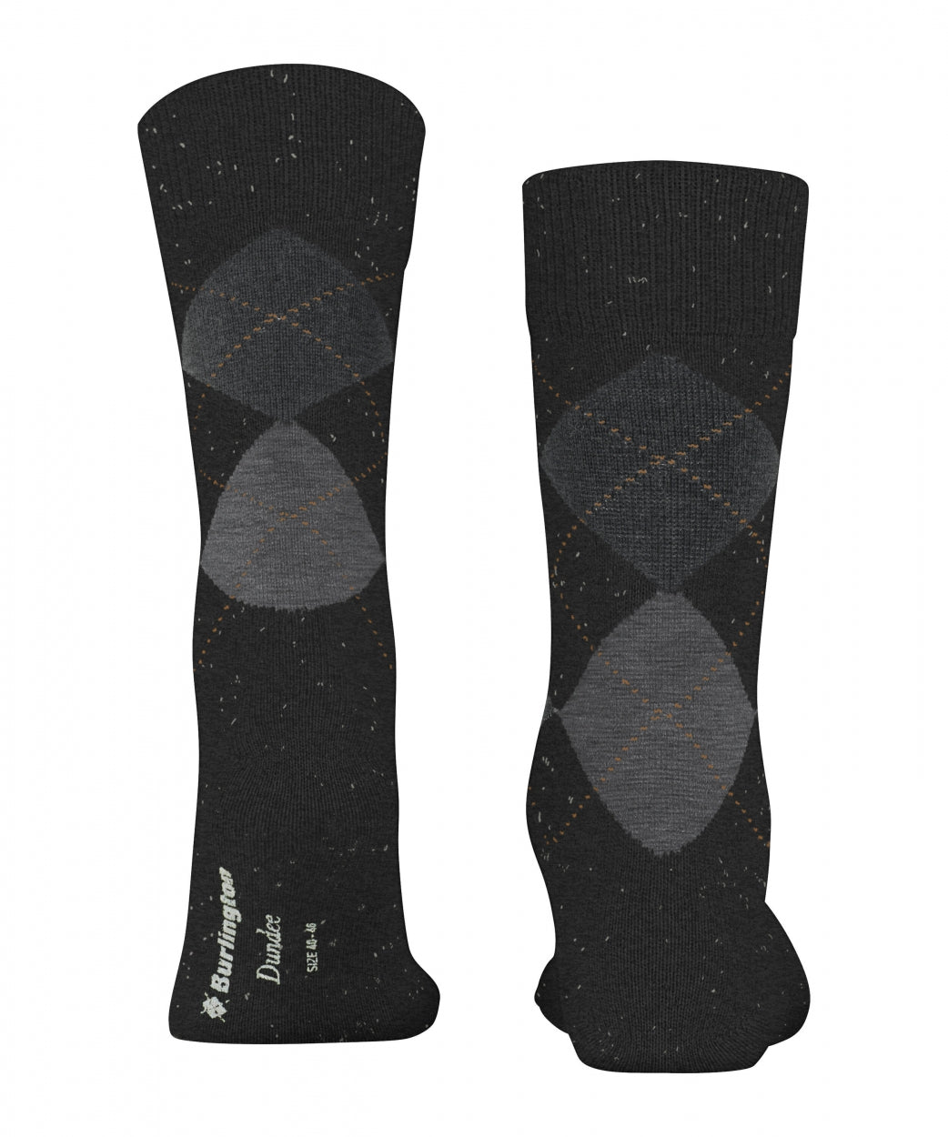 Dundee Sok | Black/Grey diamond check