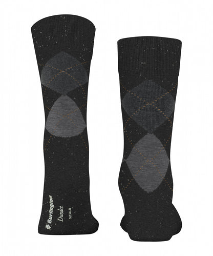 Dundee Sok | Black/Grey diamond check