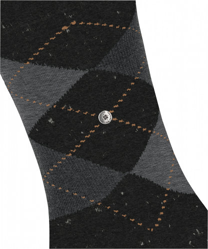 Dundee Sok | Black/Grey diamond check