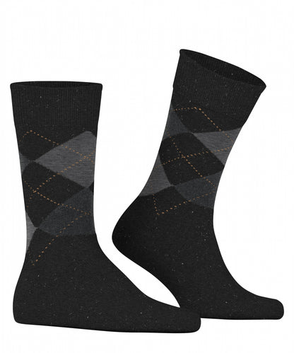 Dundee Sok | Black/Grey diamond check
