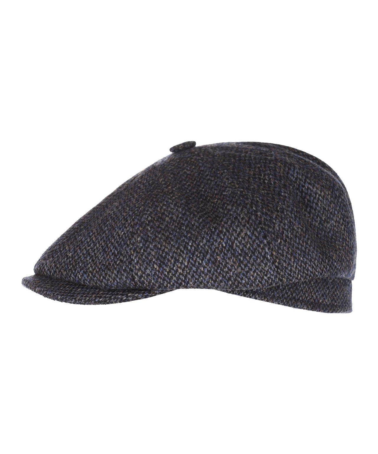 Tweed-Ballonmütze | Marineblau