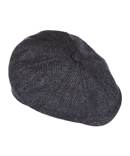 Tweed-Ballonmütze | Marineblau