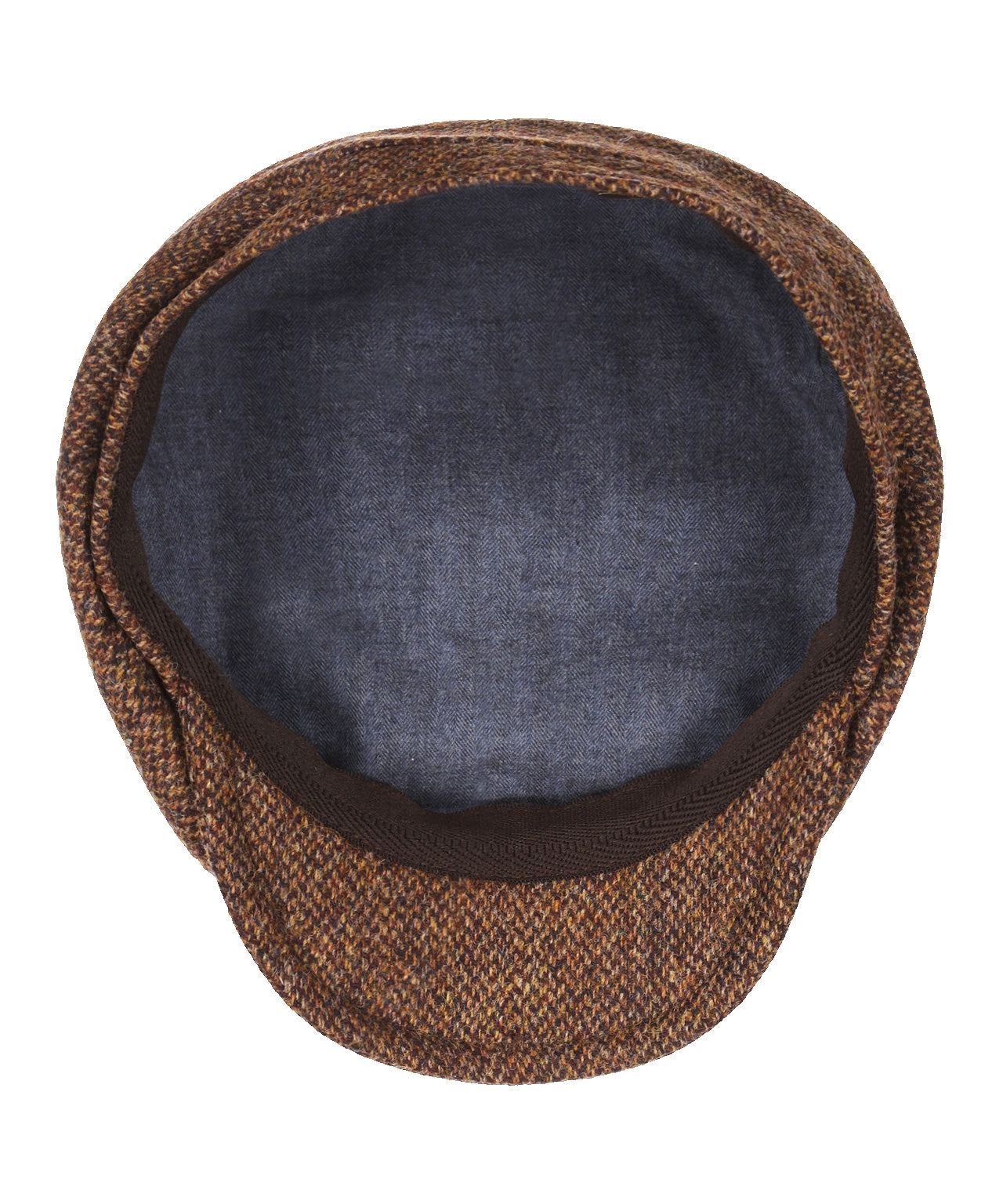 Tweed-Ballonkappe | Braun