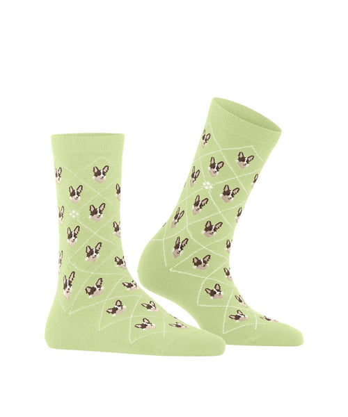 Burlington Corgi Dames Sokken | Groen