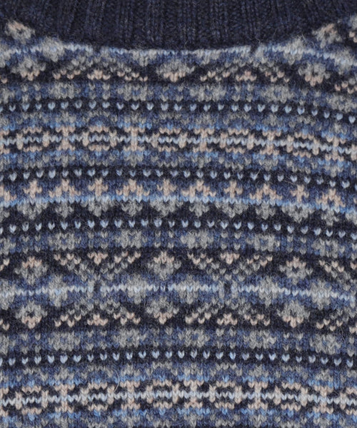 AP Ronde Hals Fairisle | Blauw