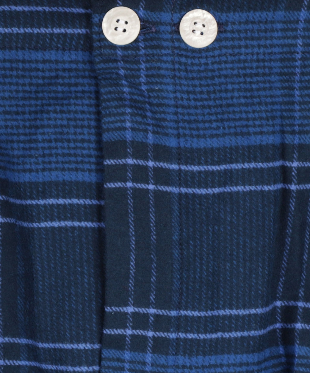Derek Rose Flanell-Pyjama-Set | Blau