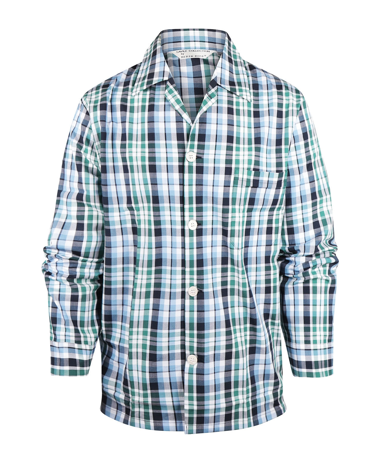 Derek Rose Flannel Pyjama Set | Blue