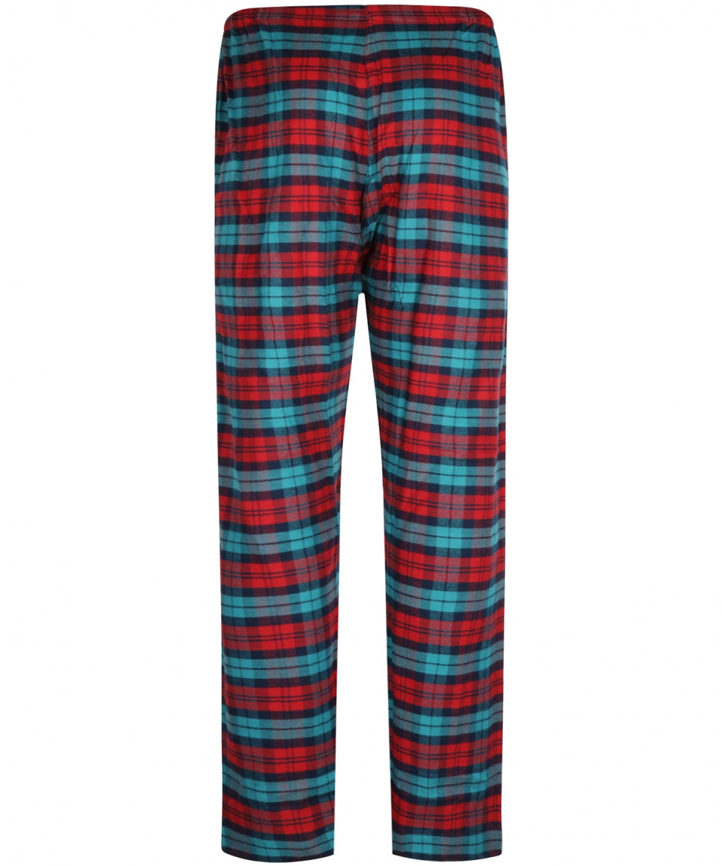 Derek Rose Flannel Pyjama | Red/Aqua check