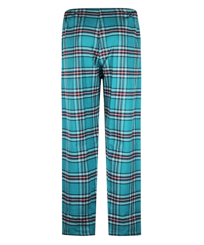 Derek Rose Flanell-Pyjama-Set | Grün