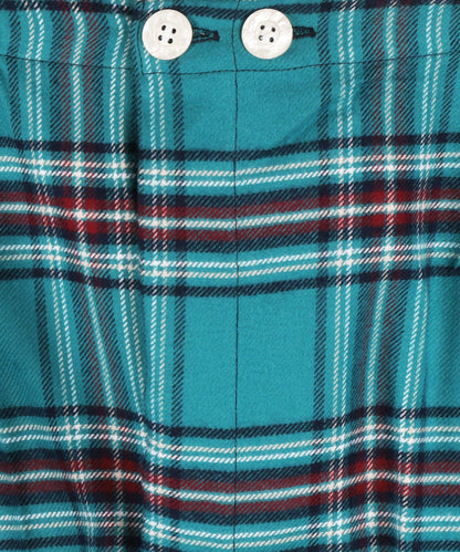 Derek Rose Flanell-Pyjama-Set | Grün