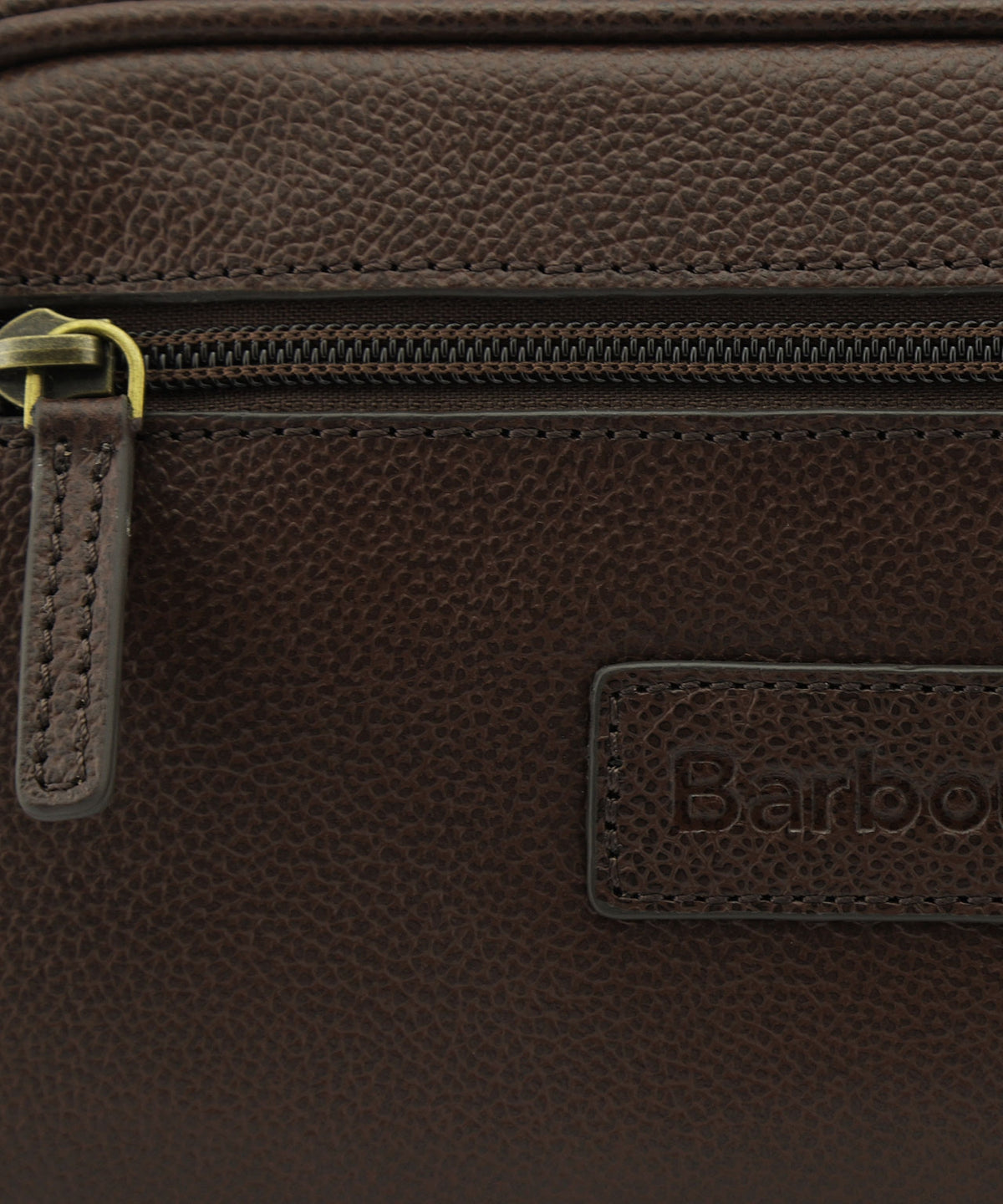 Barbour Leder-Kulturbeutel | Braun