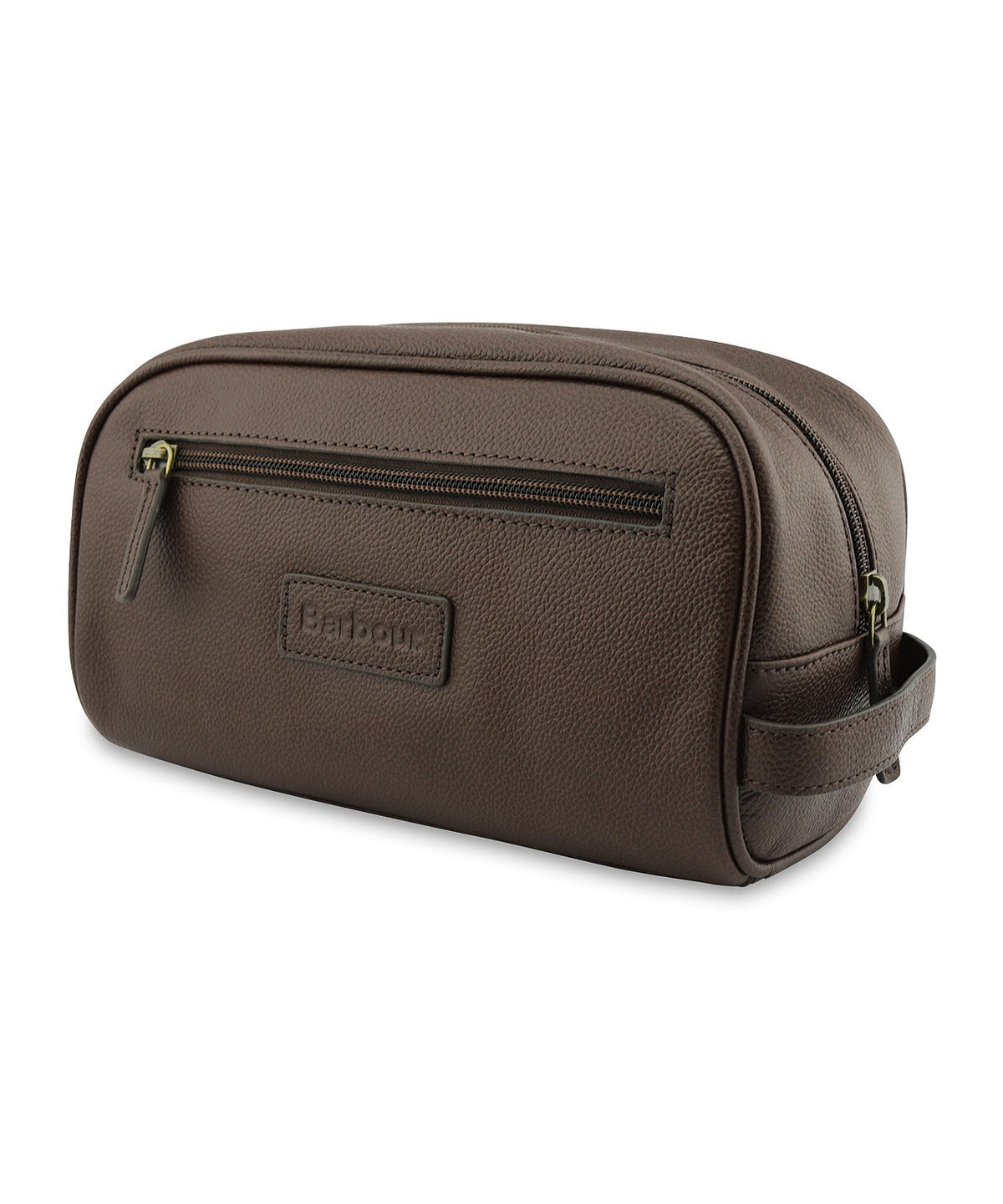 Barbour Leder-Kulturbeutel | Braun