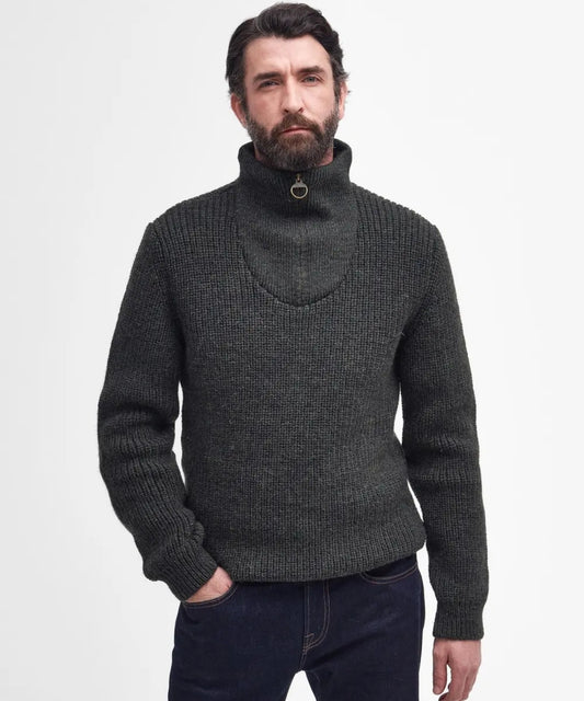 Pull New Tyne Half Zip | Olive