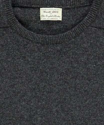 Pullover Lambswool round neck dutch fit | Charcoal