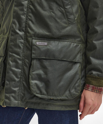 Bleaberry Wax Jacket | Fern