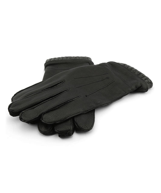 Gloves Deer/Cashmere | Zwart