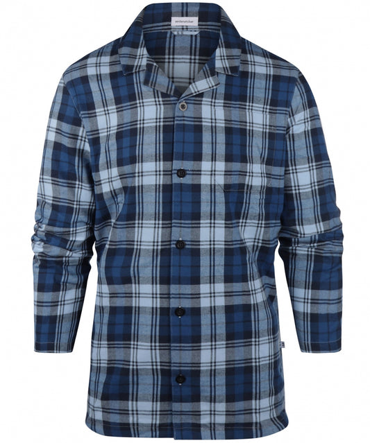 Pyjama Flannel | Donkerblauw/Lichtblauw ruit
