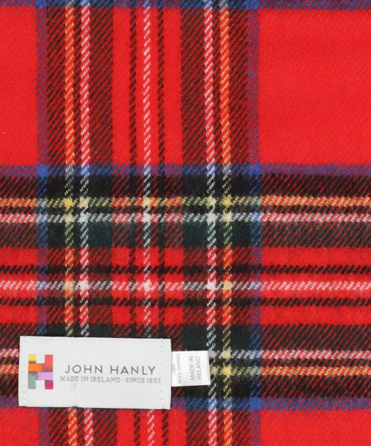 Merino Luxury Wool Scarf | Rood ruit