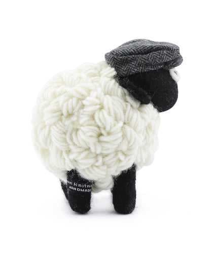 Knitted Sheep with Hat | Grijs