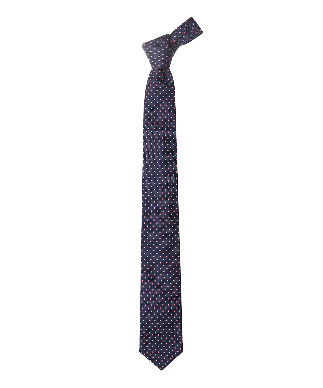 Zijden Stropdas | Navy Stip Roze