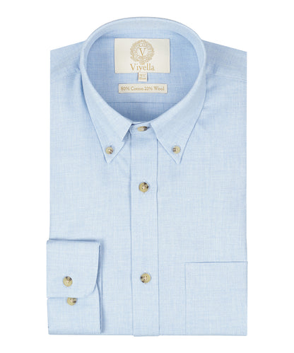 Viyella Shirt Button Down | Blue