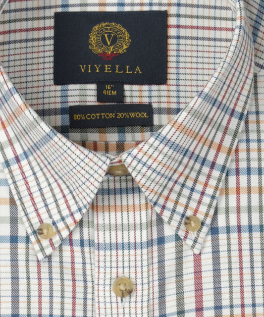 Shirt BD | Combi ruit Groen/Rood/Blauw/Oranje