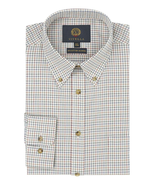 Shirt BD | Mini ruit Blauw/Rood/Groen/Oranje