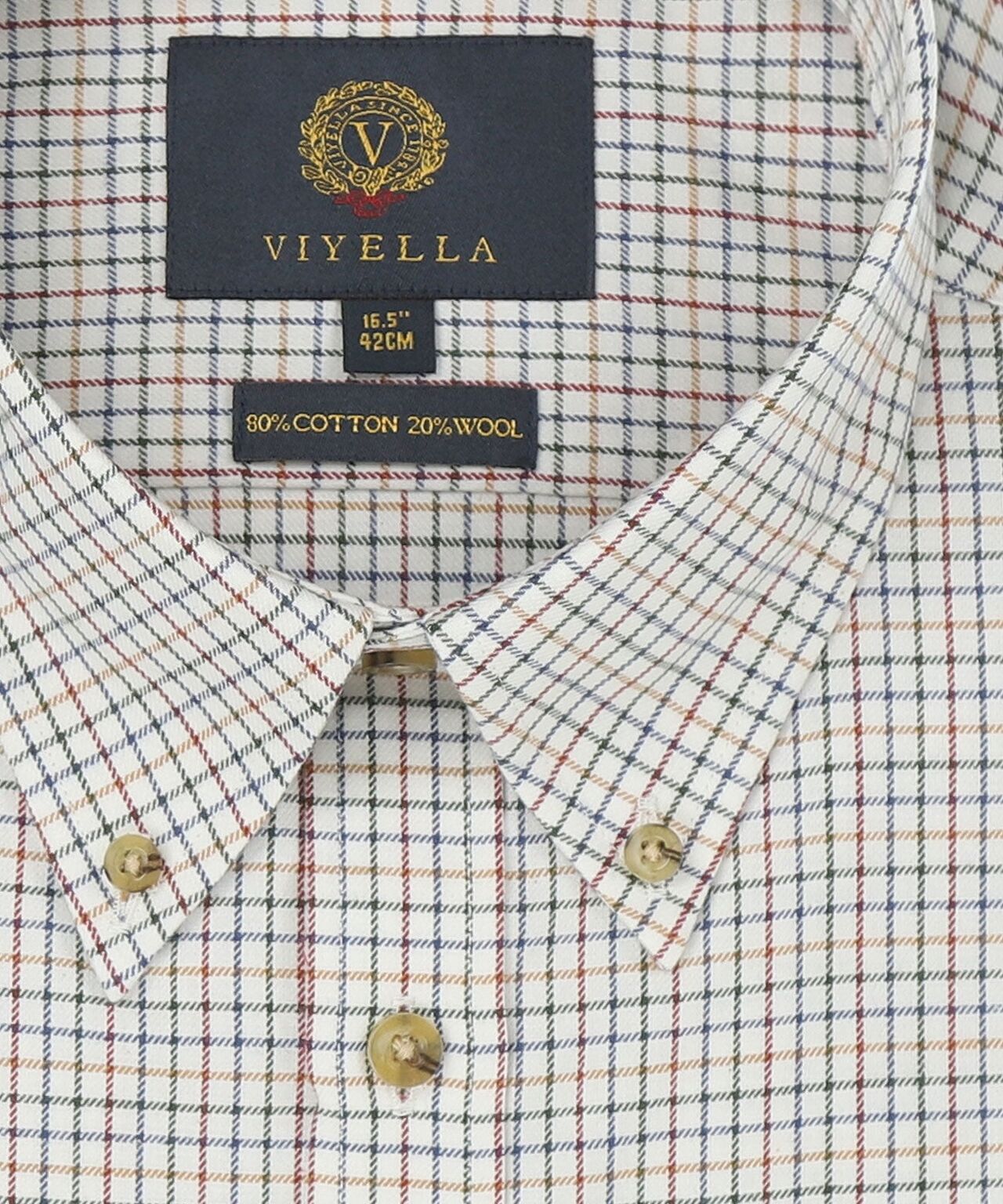 Shirt BD | Mini ruit Blauw/Rood/Groen/Oranje