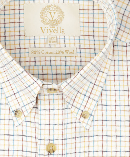 Shirt BD | Mini ruit Paars/Rood/Oranje/Blauw