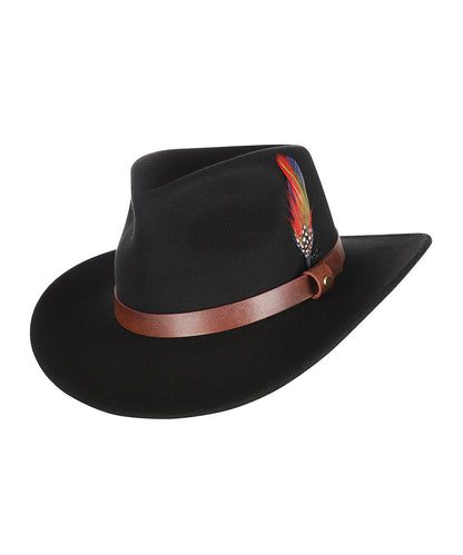Western Wollfilz | Schwarz