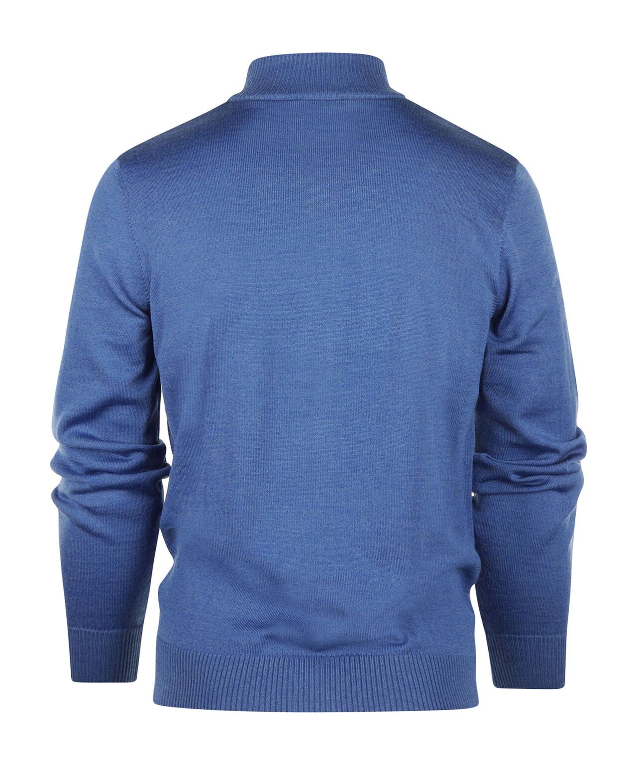 Maerz Sportliche Zip Weste Merino | Blau