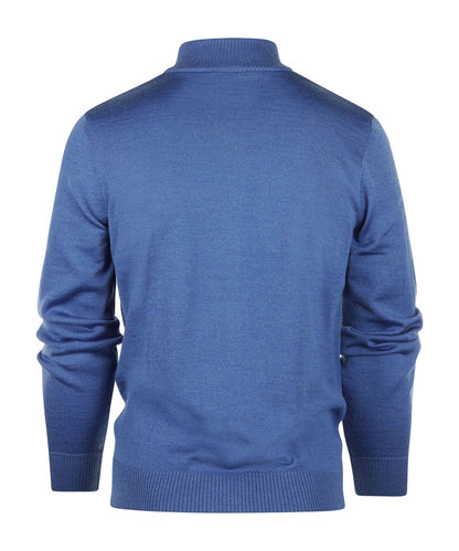 Maerz Sportliche Zip Weste Merino | Blau