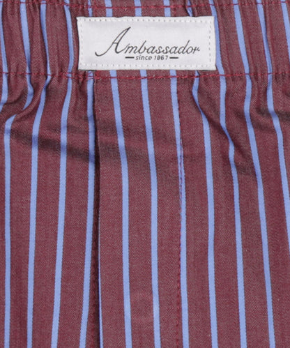 Boxershorts aus Bio-Baumwolle | Bordeauxrot