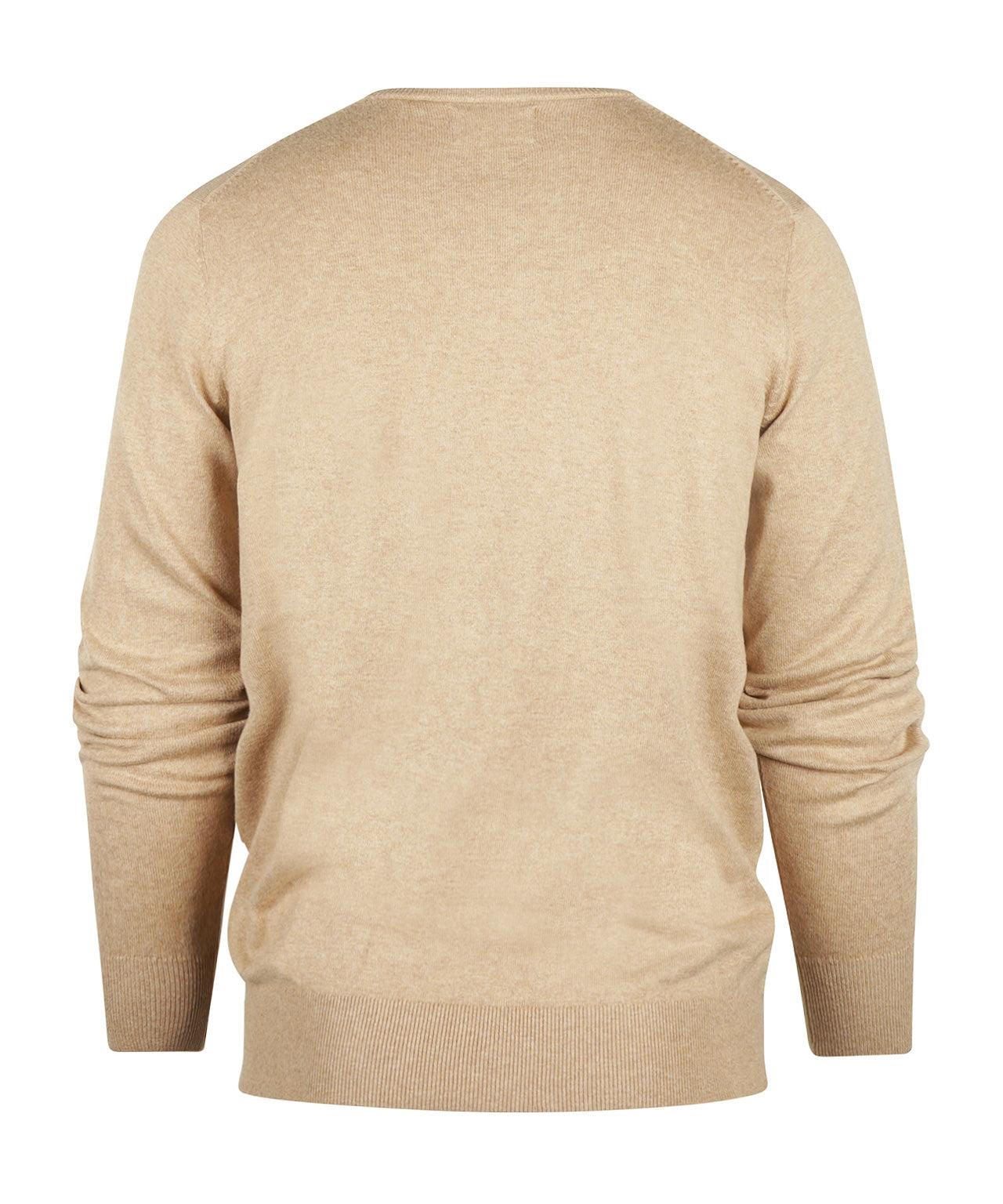 Pullover mit V-Ausschnitt, Baumwolle/Kaschmir | Braun