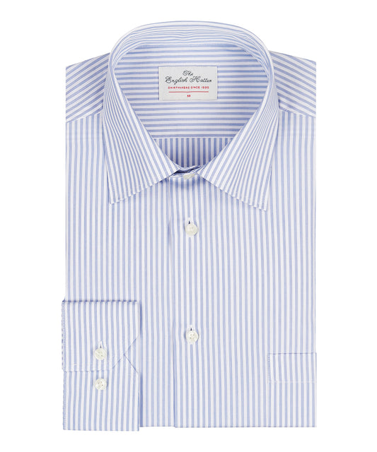 Shirt Semi Widespread | Licht Blauw Streep
