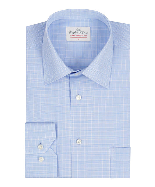 Shirt Semi Widespread | Licht Blauw Windowpane