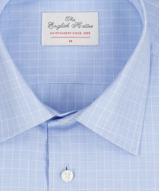 Shirt Semi Widespread | Licht Blauw Windowpane