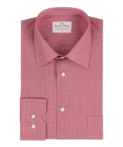 Shirt Classic Dress | Red