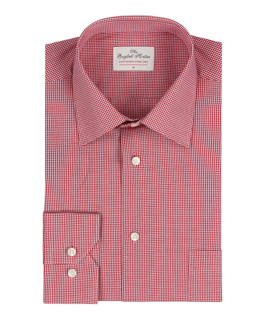 Shirt Semi Widespread | Rood Micro Check