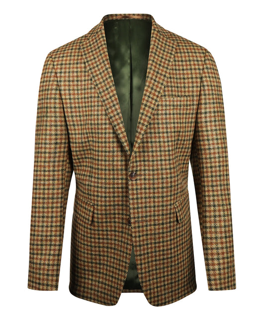 Colbert Tweed | Groen/Bruin kleine ruit