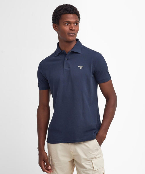 Barbour Lightweight Sports Polo | Navy Blauw