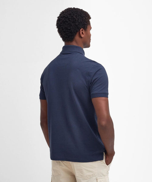 Barbour Lightweight Sports Polo | Navy Blauw