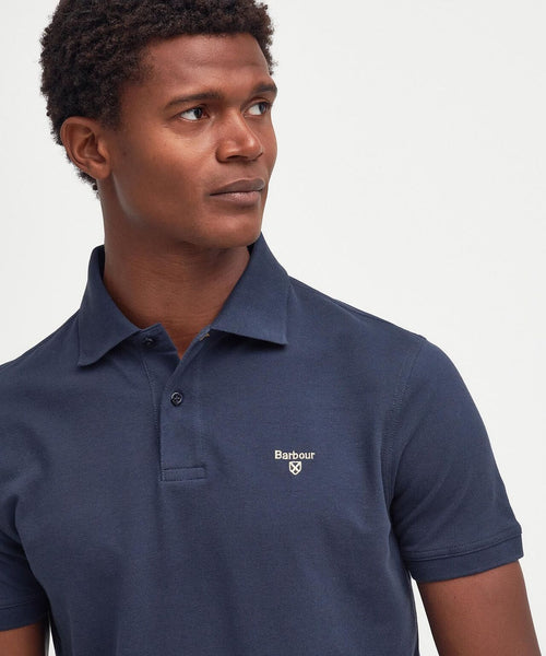 Barbour Lightweight Sports Polo | Navy Blauw