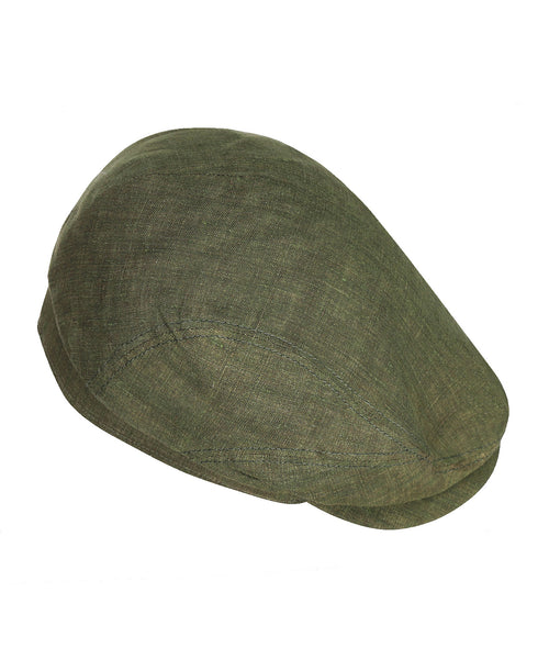 Driver Cap Linnen | Olijf Groen