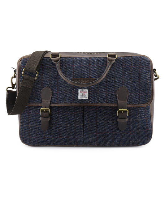 Harris Tweed Briefcase | Navy Bruin