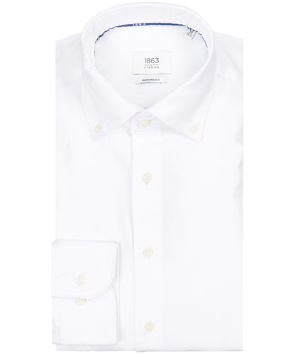 Eterna Button-Down-Hemd | Weiß